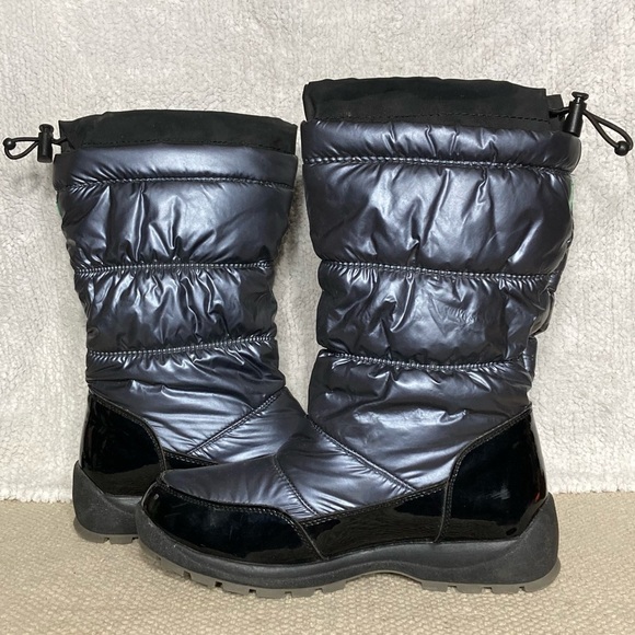 Cougar Minty Women's Black/Gun Metal Pull On Warm Winter Snow Boots Size US 7 M - Picture 5 of 12